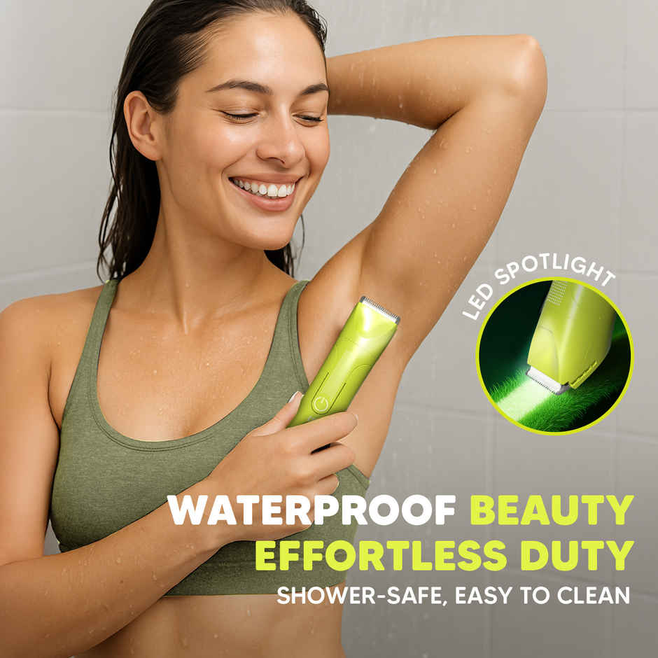 LetsShave Evior Bikini Trimmer for Women | Skin Safe Ceramic Blades | for Private Area & Bikini Line