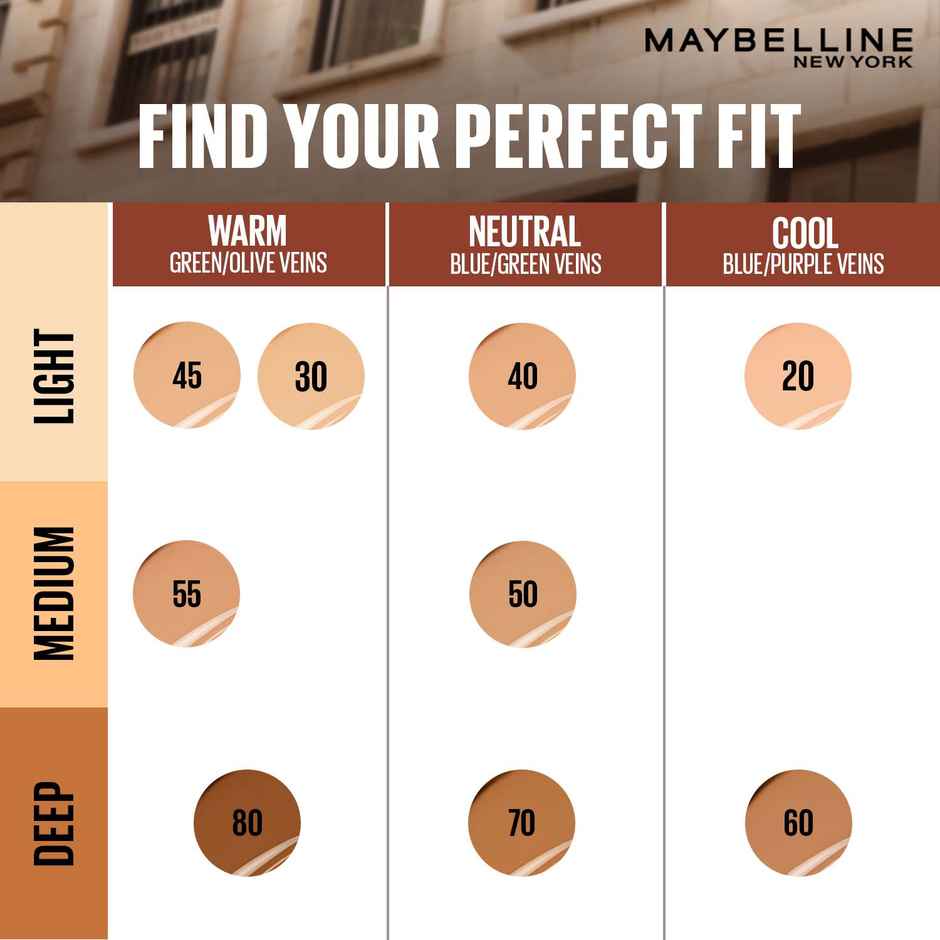 Maybelline Fit Me BB Nude Glow BB Cream, SPF 50 + 24H Hydration - 45