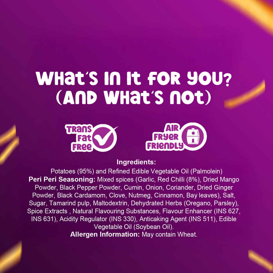 HyFun Peri Peri French Fries, Hot & Spicy | Frozen