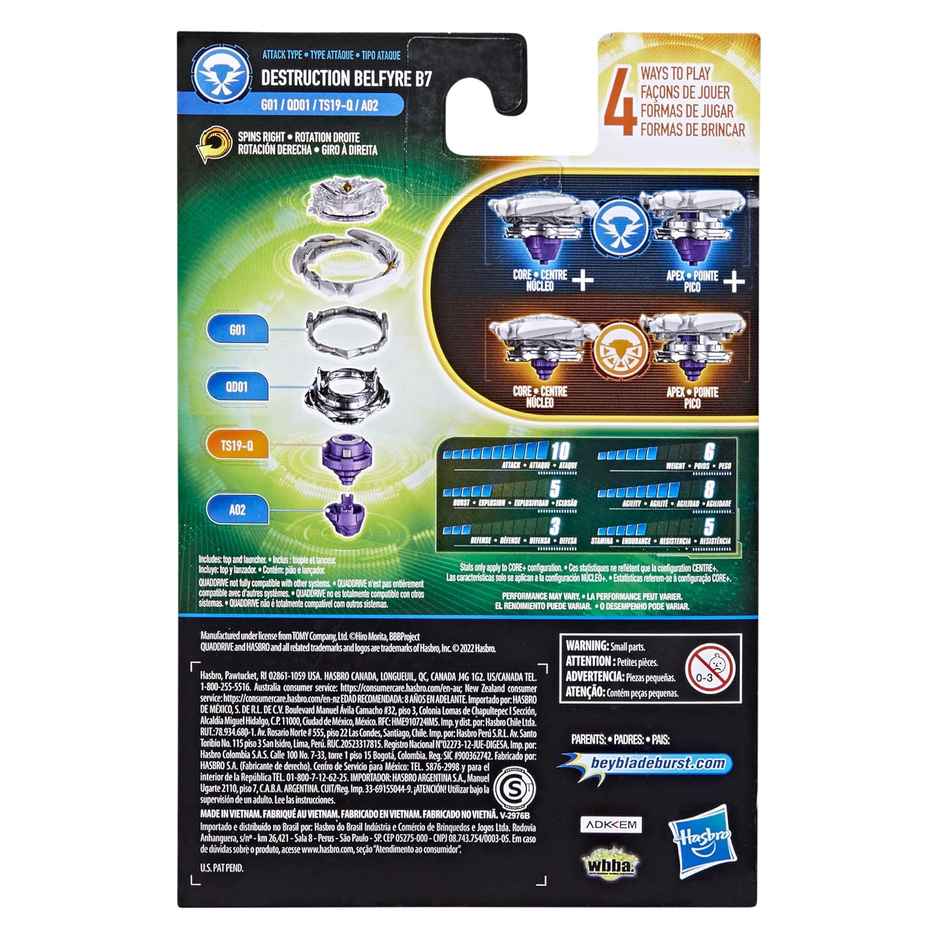 Hasbro BeyBlade Destruction Belfyre B7