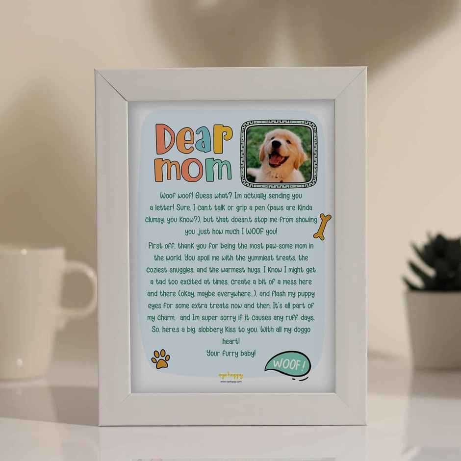 Letter for Dog Mom Greeting Card | Oye Happy