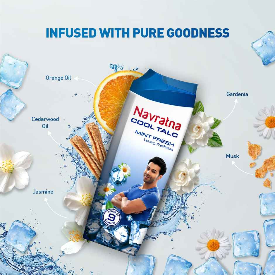 Navratna Cool Talc - Mint Fresh