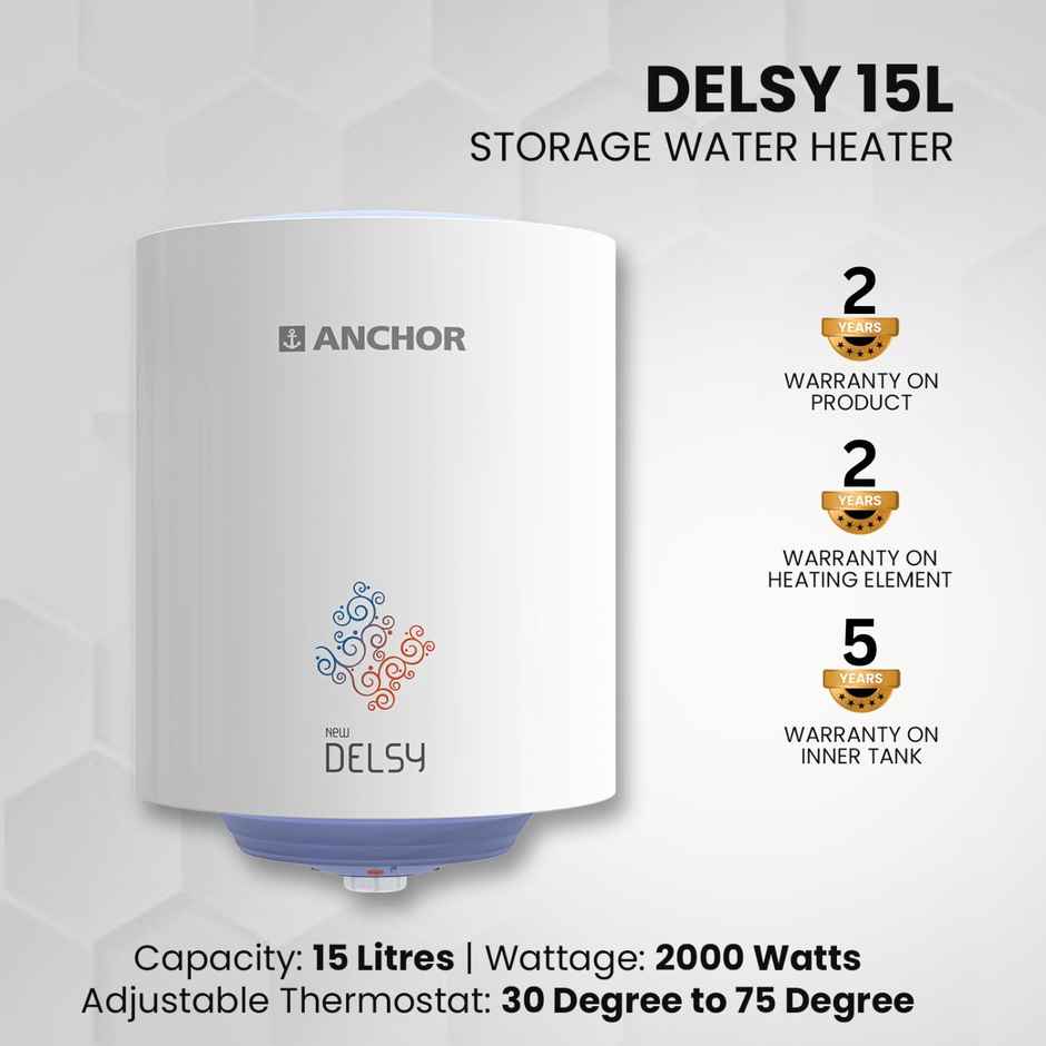 Panasonic New Delsy 15L Storage Geyser