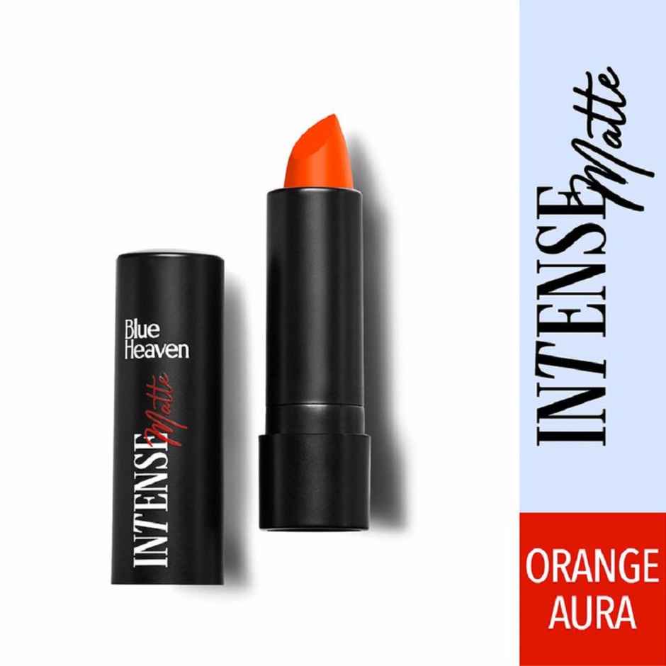 Blue Heaven Intense Matte Lipstick | Orange Aura 302
