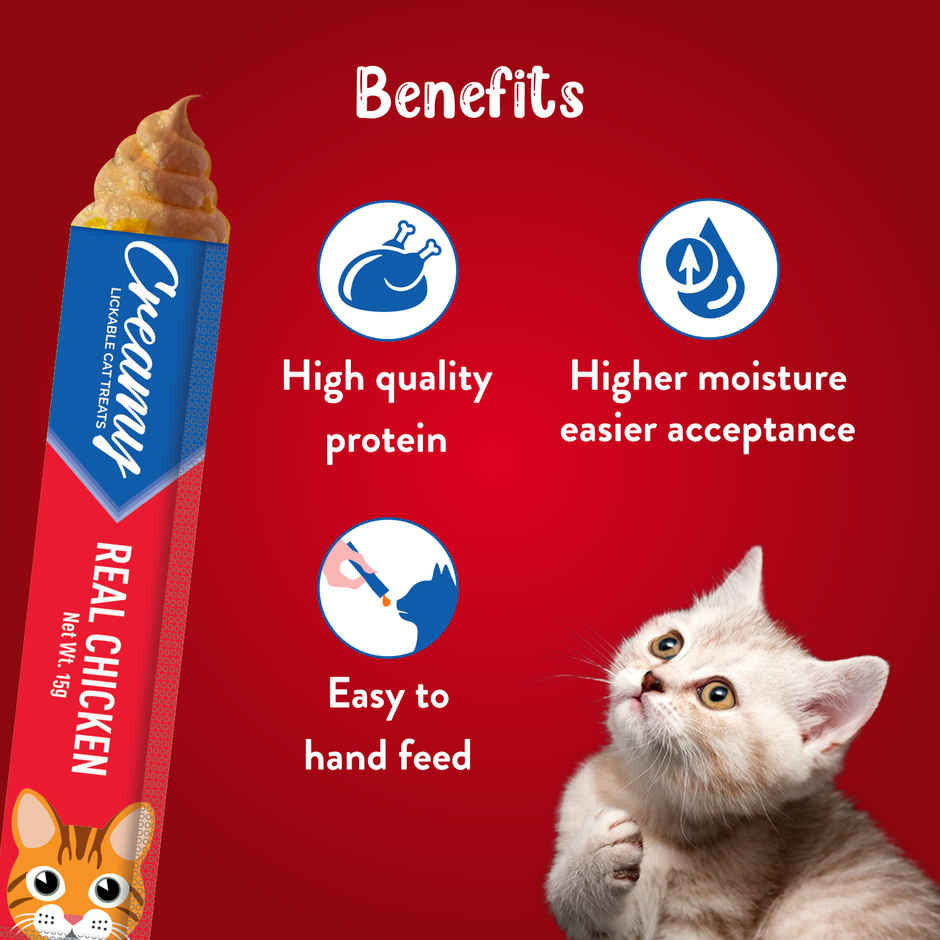 Drools Creamy Lickable Cat Treat - Real Chicken