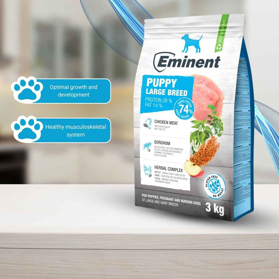 Eminent High Nutrition Dry Food For Large Breed Puppies