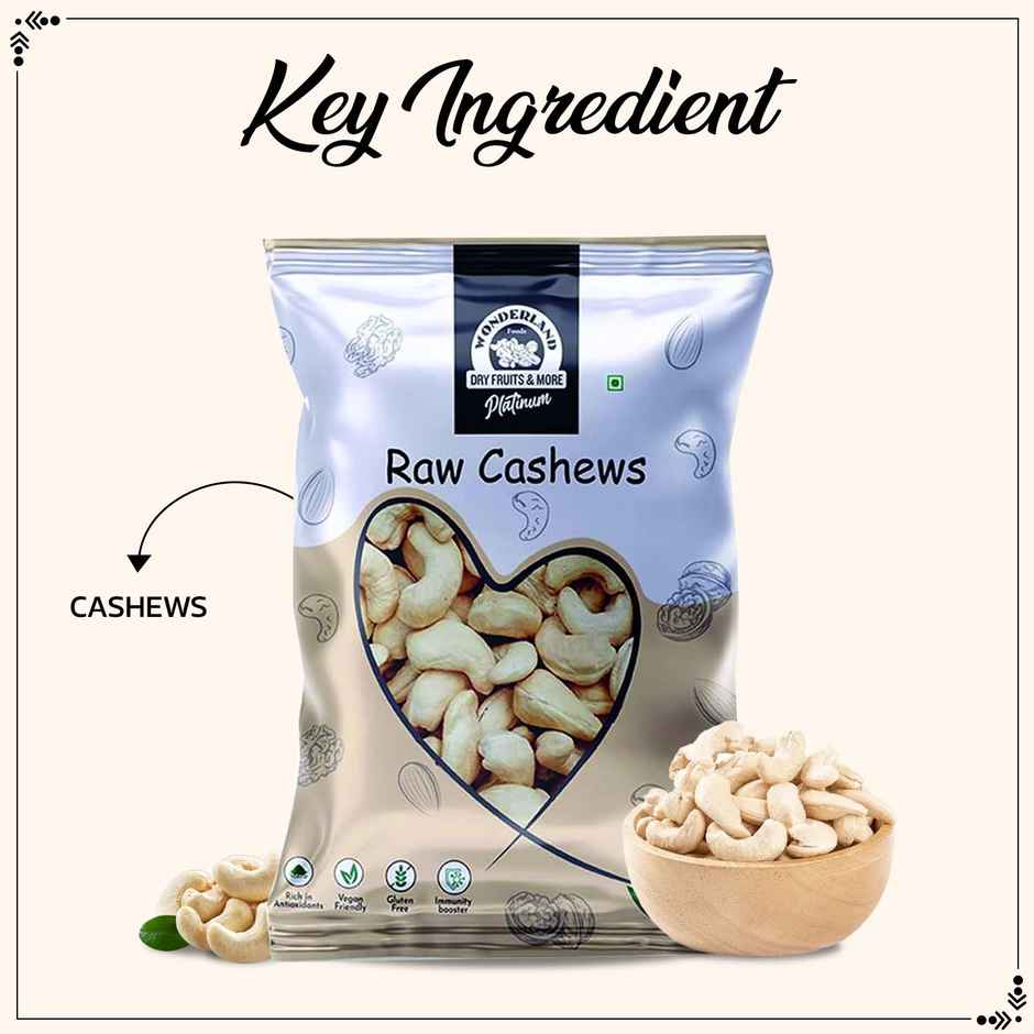 Wonderland Foods Raw Cashew (PC)