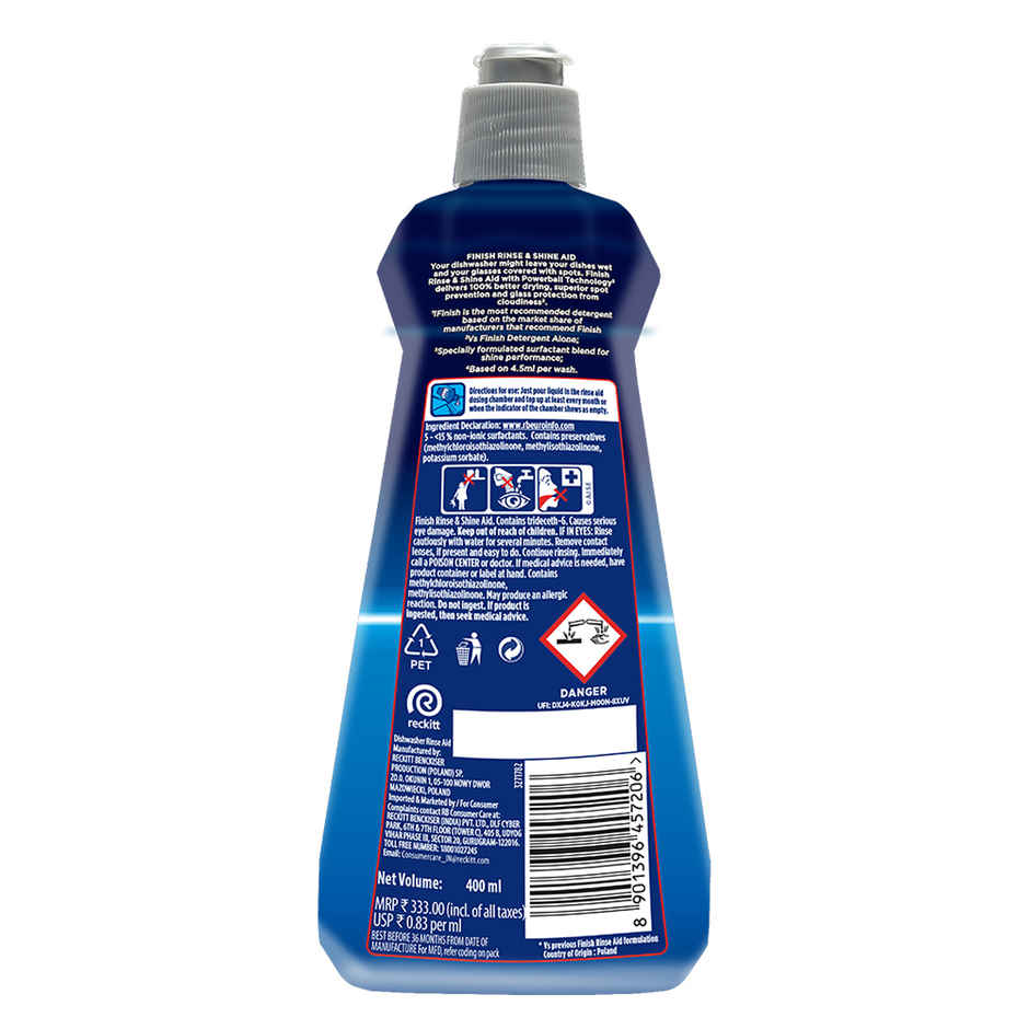 Finish Dishwasher Rinse Aid Liquid