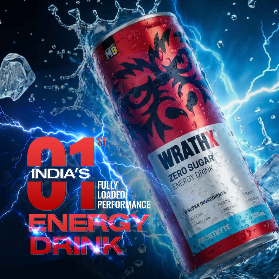 MuscleBlaze WrathX Zero Sugar Energy Drink Frostbyte Combo
