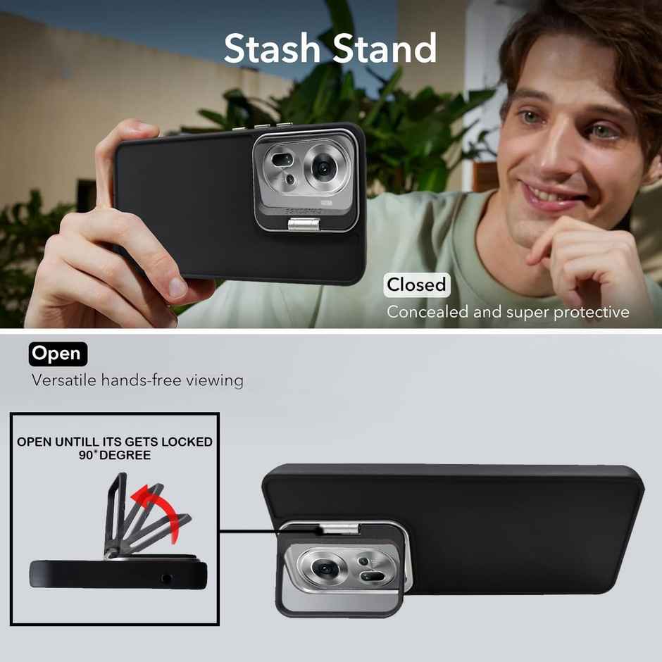 Artistque Case for Oppo Reno 11 5g Back Cover - Camera Stand