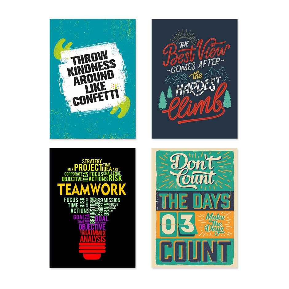 Paper Plane Design Wall Posters For Office Decor | Set of 10 | Size | 12 Inch x 18 Inch | D19