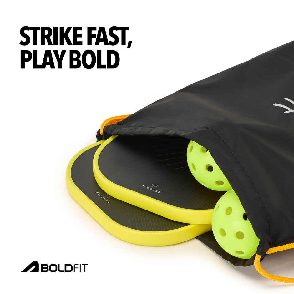 Boldfit Pickleball Outdoor Balls Set with Holes | Green