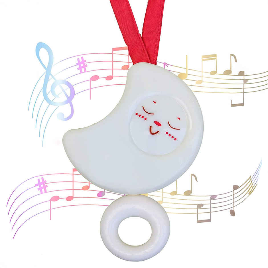 Toyshine Musical Cot Mobile Pull Function Melodious Moon Soothing Sound Sleep Toy For Babies - Moon