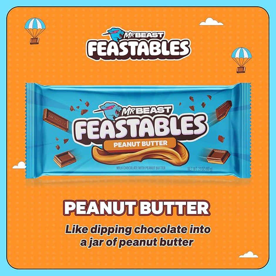 Mr Beast Feastables Peanut Butter Chocolate