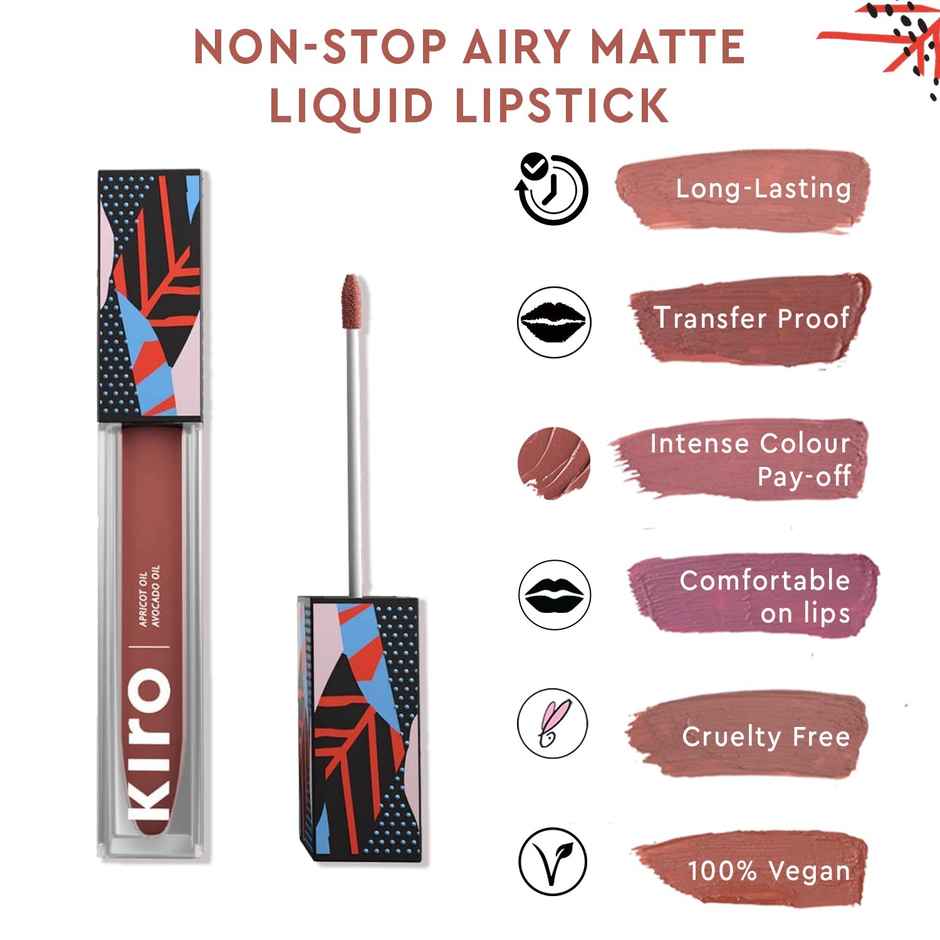 Kiro Non-Stop Airy Matte Liquid Lip - Nutmeg Nude