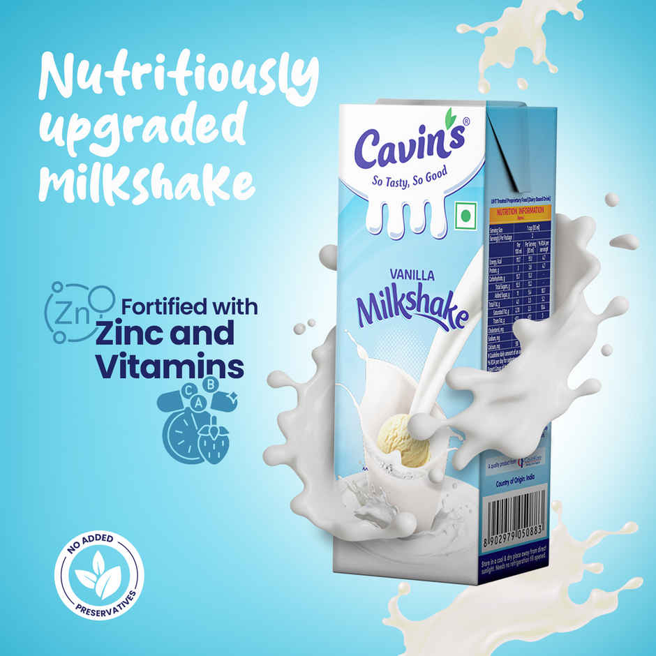 Cavin's Vanilla Milkshake Combo 