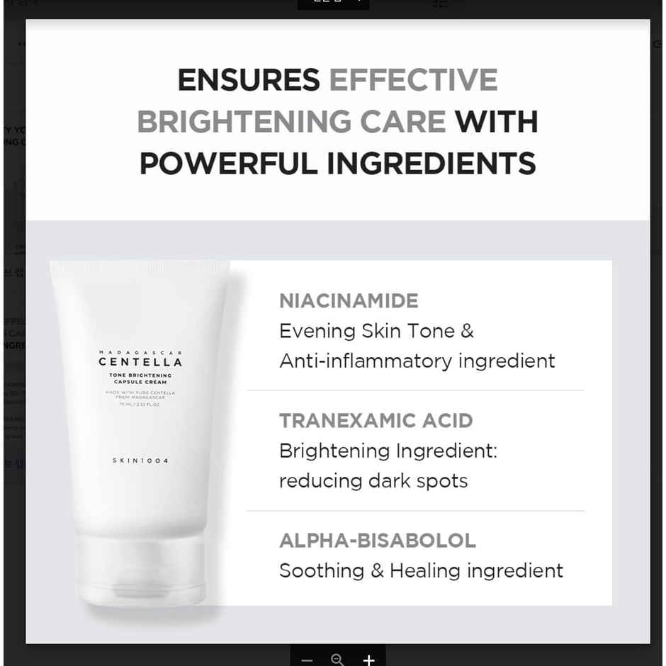 Skin1004 Madagascar Centella Tone Brightening Capsule Cream