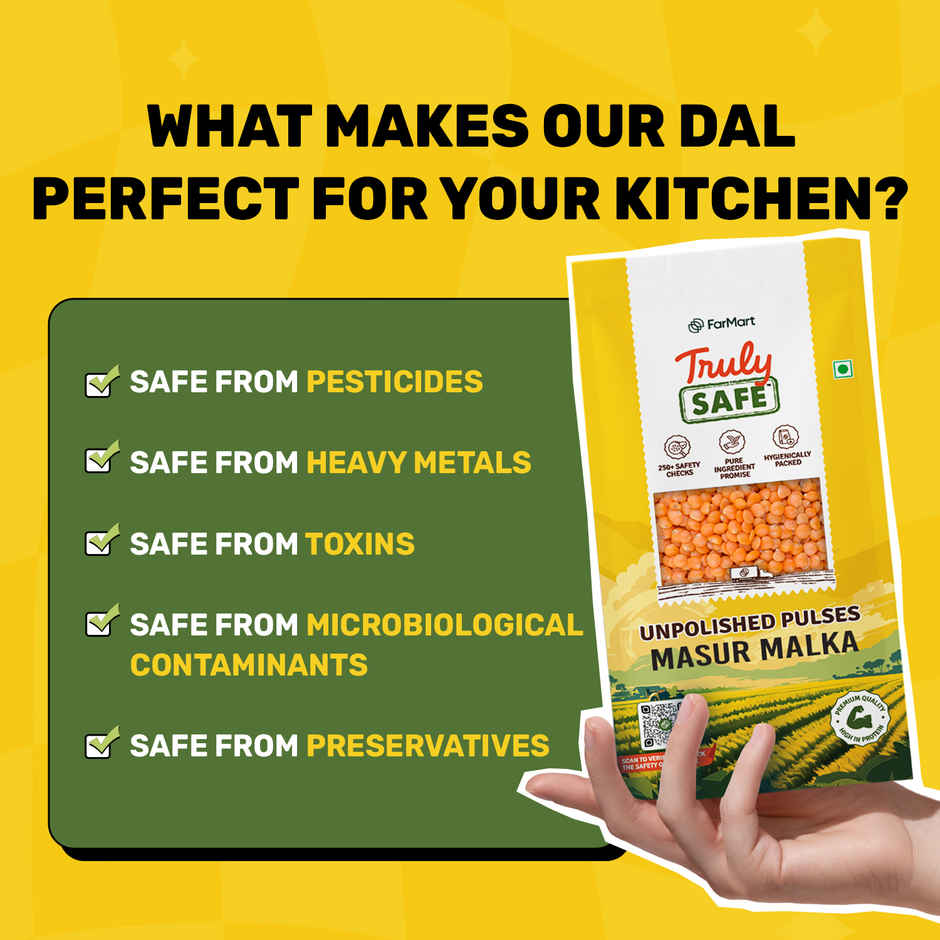 Truly Safe Masoor Malka | Unpolished Dal