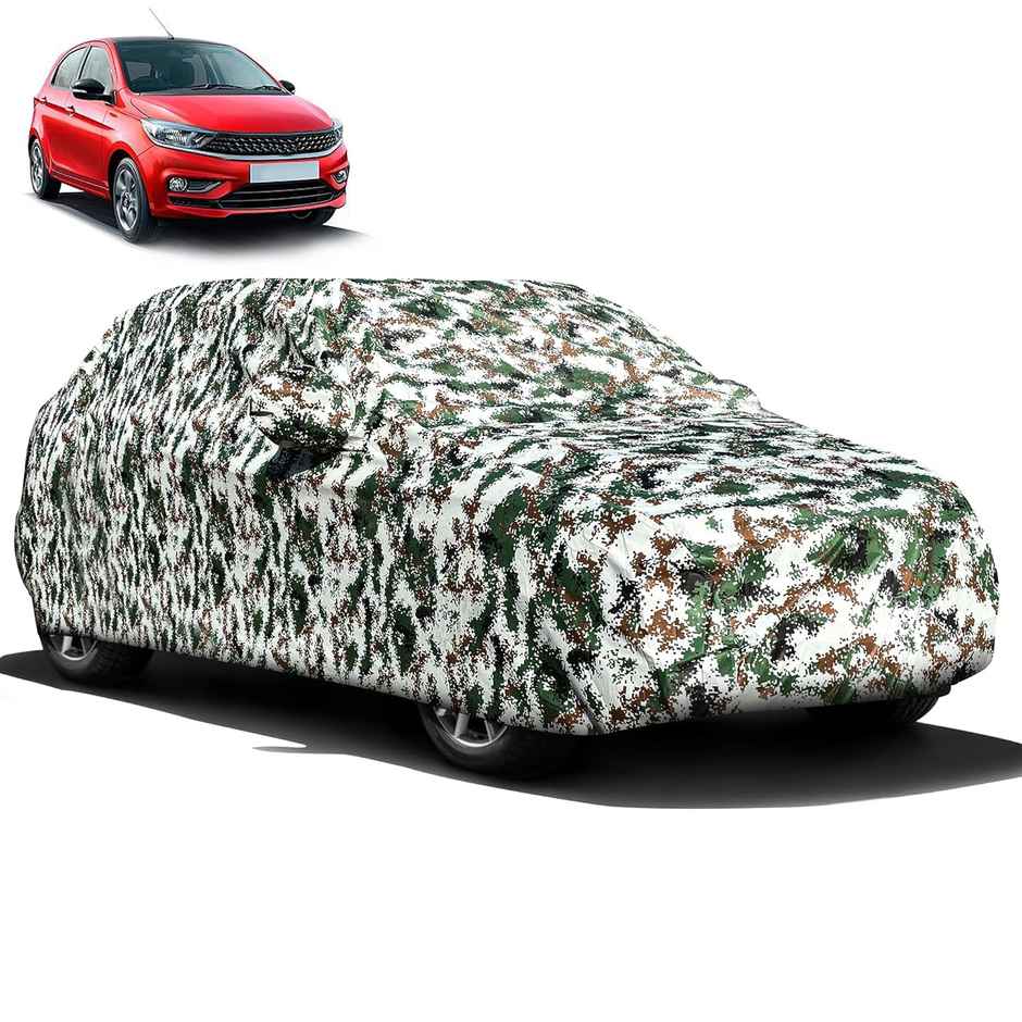 Autofy Kargil Car Cover For Tata Tiago | Year 2020 Onwards - Flock Layer Inside