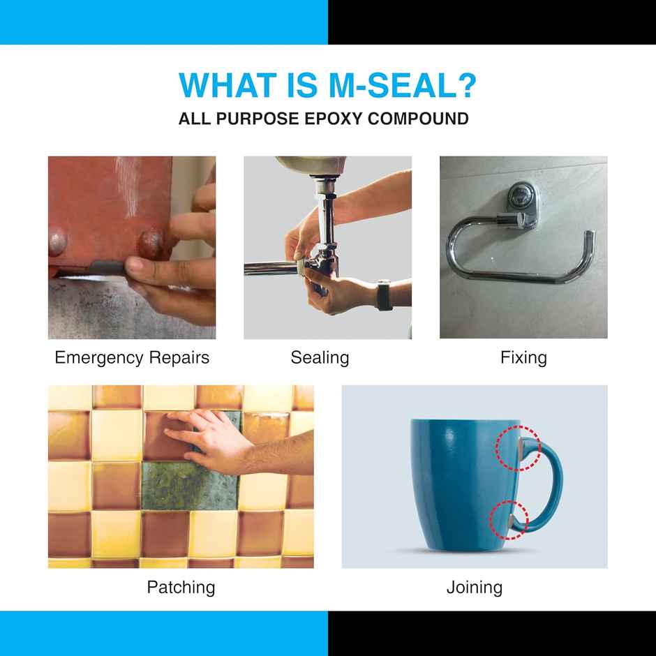 M-Seal Phataphat 90g Fast Curing Epoxy Putty | Leak Repair, Bonding & Gap Filling