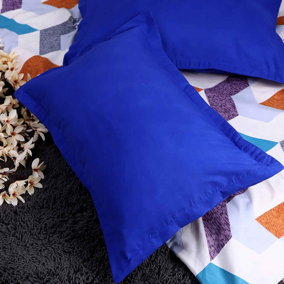 Status Pillow Cover Set Of 2 46 Cm x 69 Cm - Dark Blue