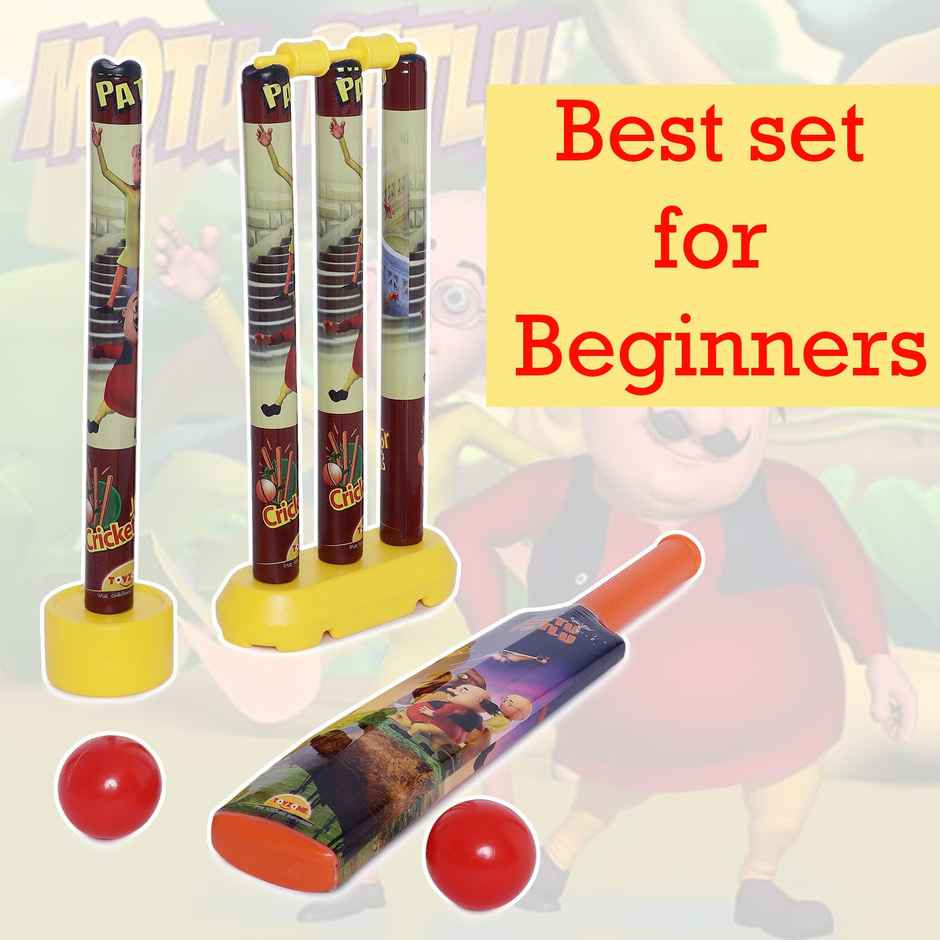 Toyzone Motu Patlu Cricket Bat Set