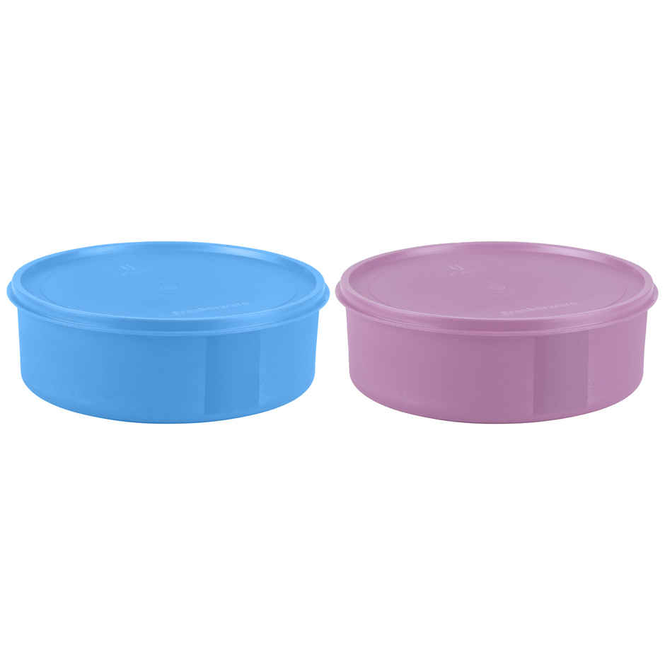 Joyo Fresherware Round Container With Lid For Kitchen Storage Food Grade BPA Free, 2500ml, Assorted