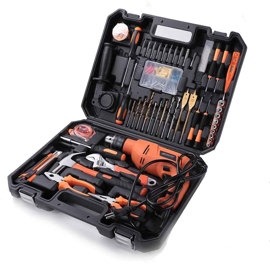 Cheston Corded 13mm Power Drill Kit with Essential 47 pcs