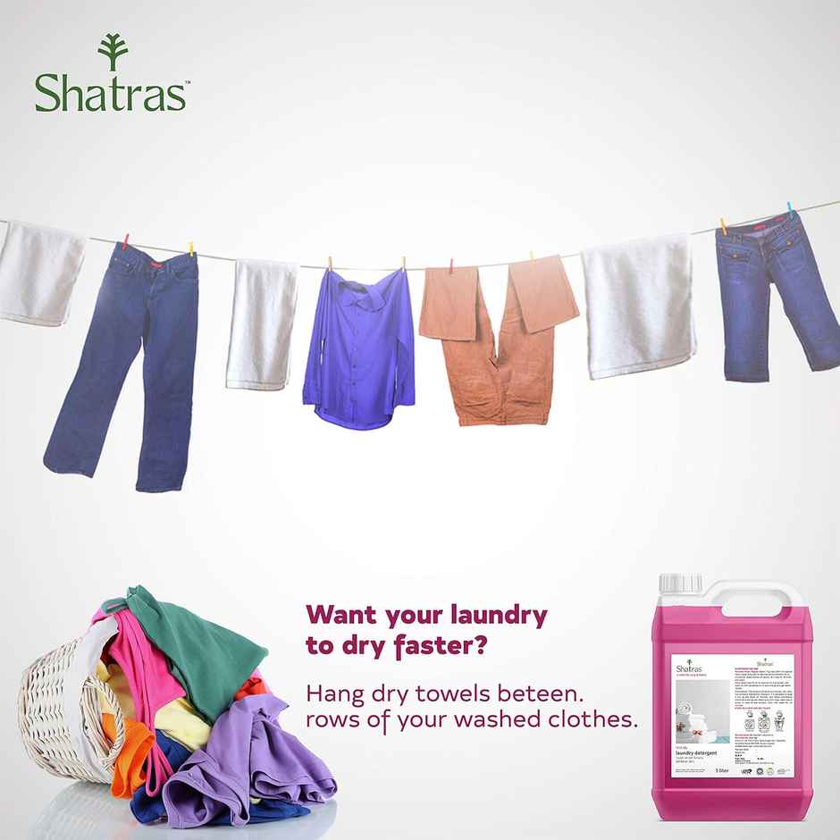 Shatras Liquid Detergent | Cloth Freshener Liquid With Fabric Conditioner Pink Liquid Detergent