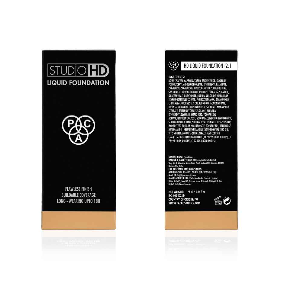 Pac Studio Hd Liquid Foundation (2.1)