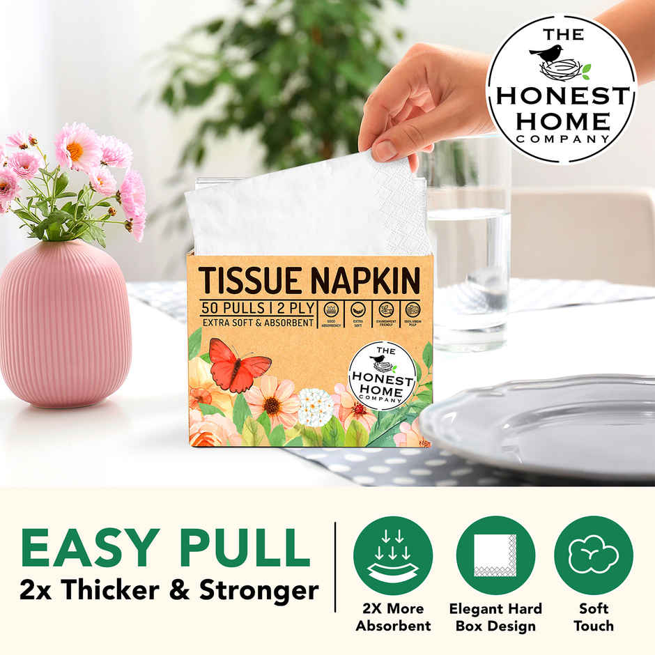 The Honest Home Company Napkins | 2 Ply | 50 sheets