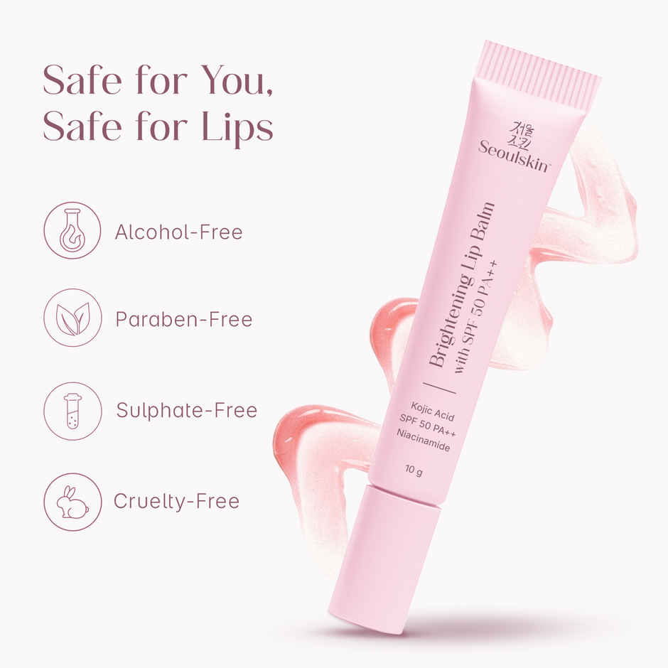 Seoulskin Brightening Lip Balm SPF50 PA++ | Kojic Acid & Niacinamide for Dark Lips Care
