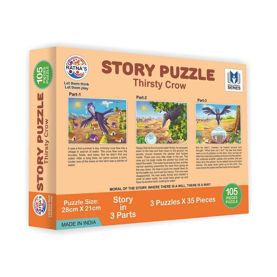 Ratna's Story Puzzle Thirsty Crow