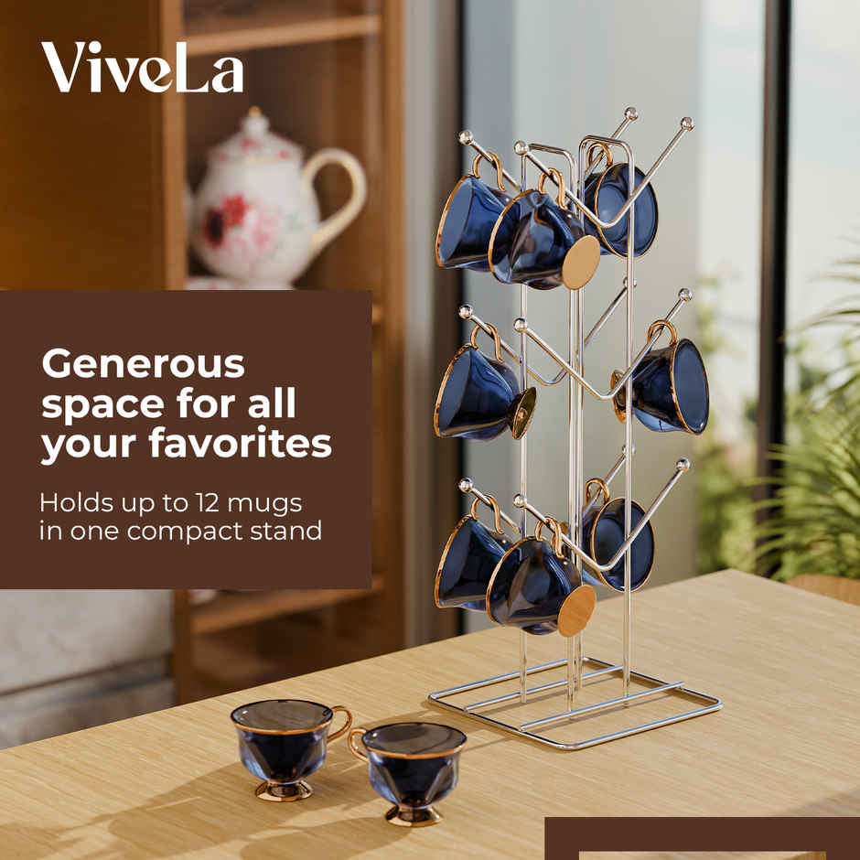Lifelong Vivela Mug Cup Holder Stand Metal Rack