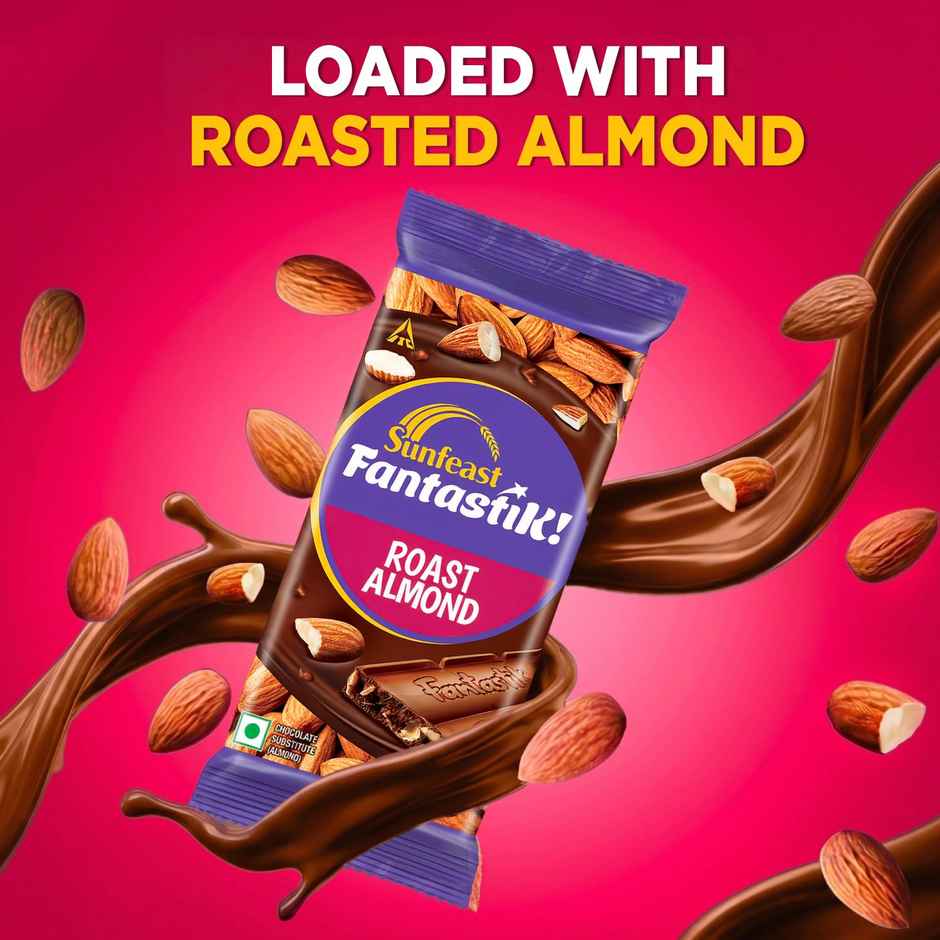 Sunfeast Fantastik Roasted Almond | Nutty & Crunchy