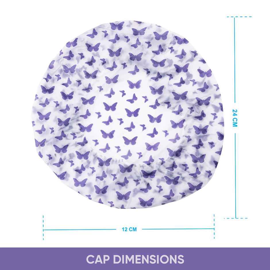 VEGA Set of 2 Premium Colorful Shower Cap (SC-02)