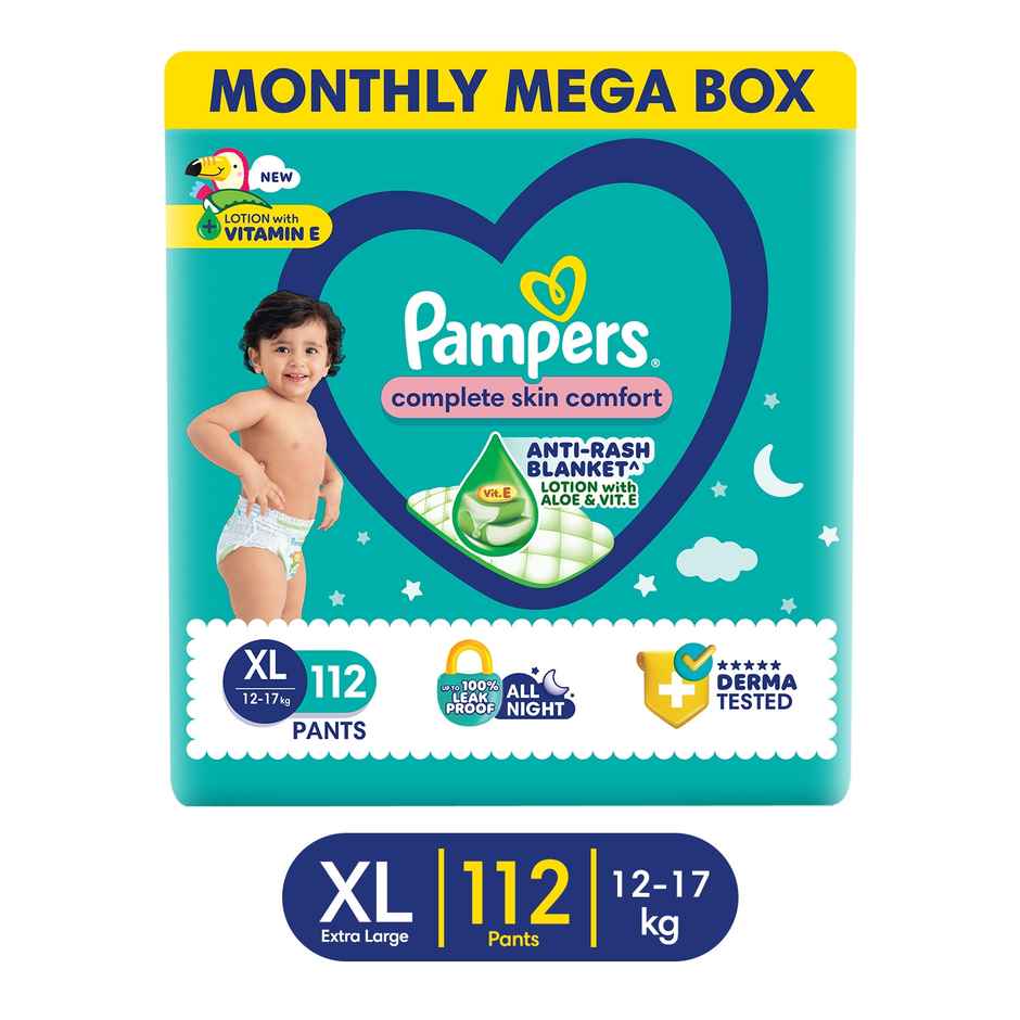 Pampers All Round Protection Pant Style Diaper | XL | 112 pcs