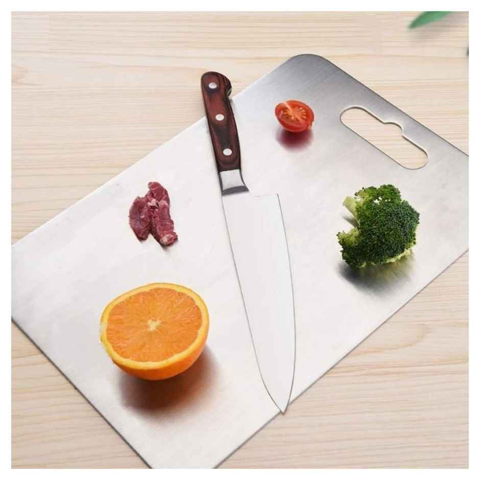Crystal Stainless Steel Chopping Board Heavy And Strong
