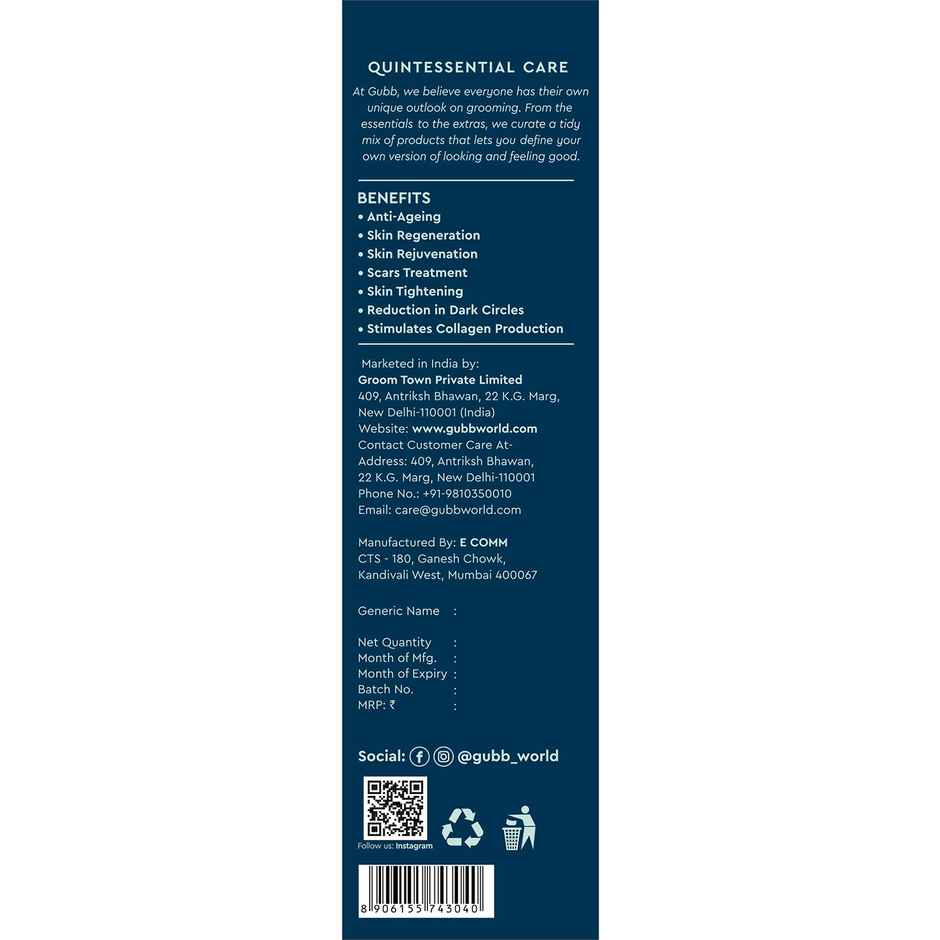 GUBB Derma Roller 0.5 Needle | Transparent Green