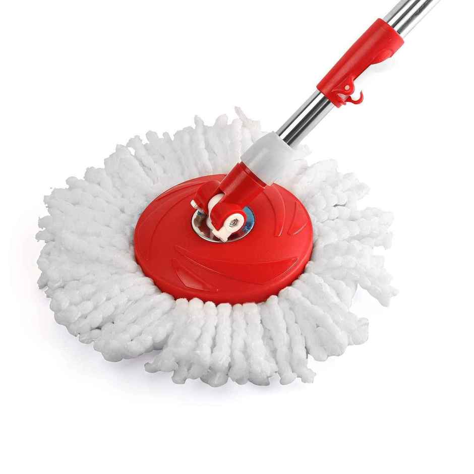Cello Kleeno Compacto Spin Mop with 2 Refill, Red