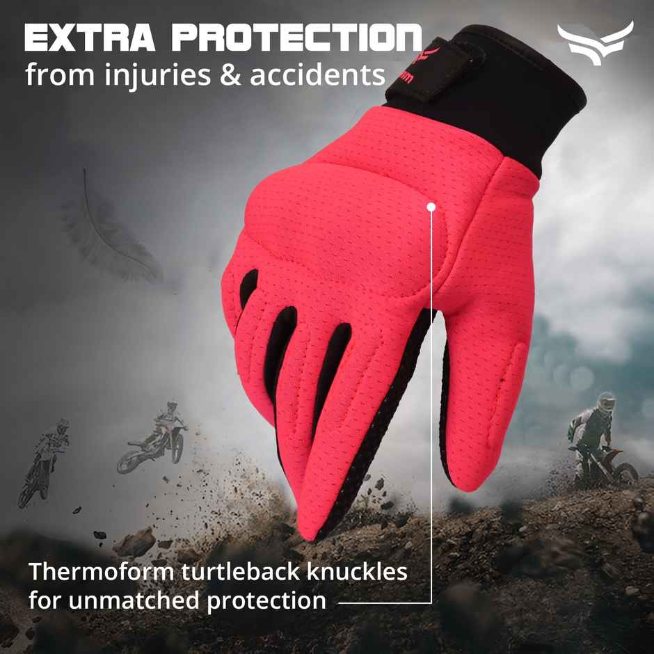 Xtrim Women's Biking Gloves Full Finger - Pink | L