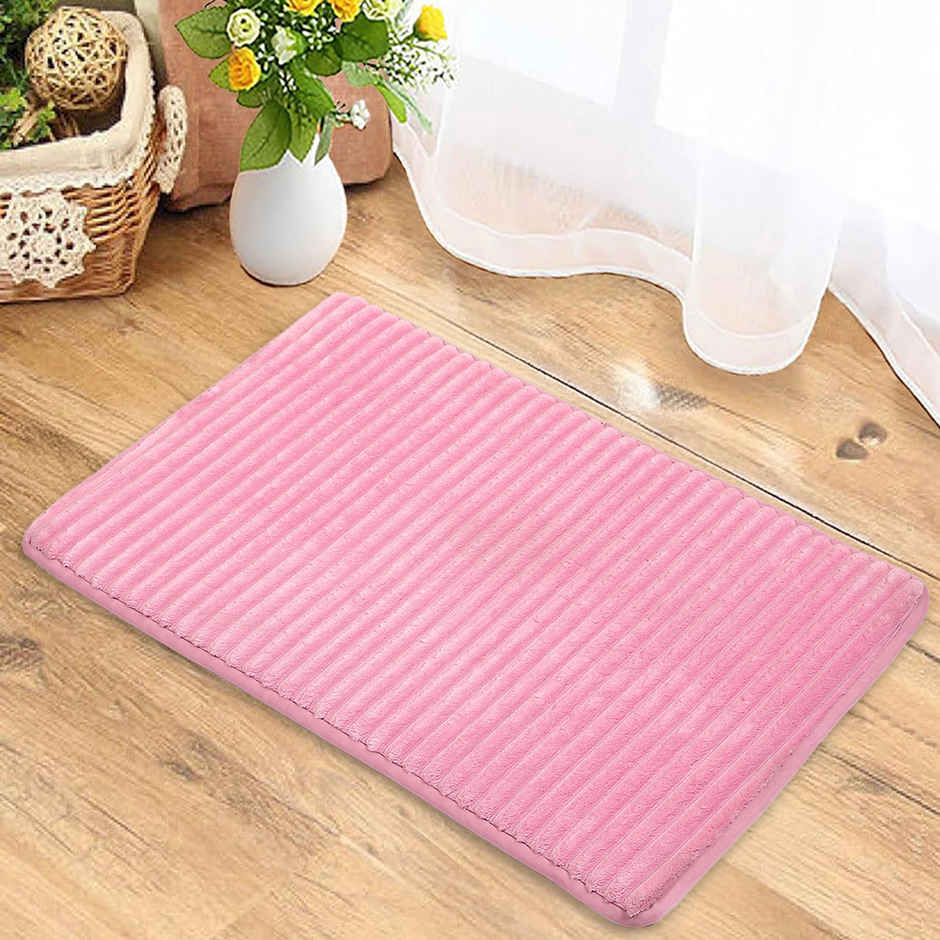 Status Ribbed Foam Mat 40 Cm x 60 Cm - Pink