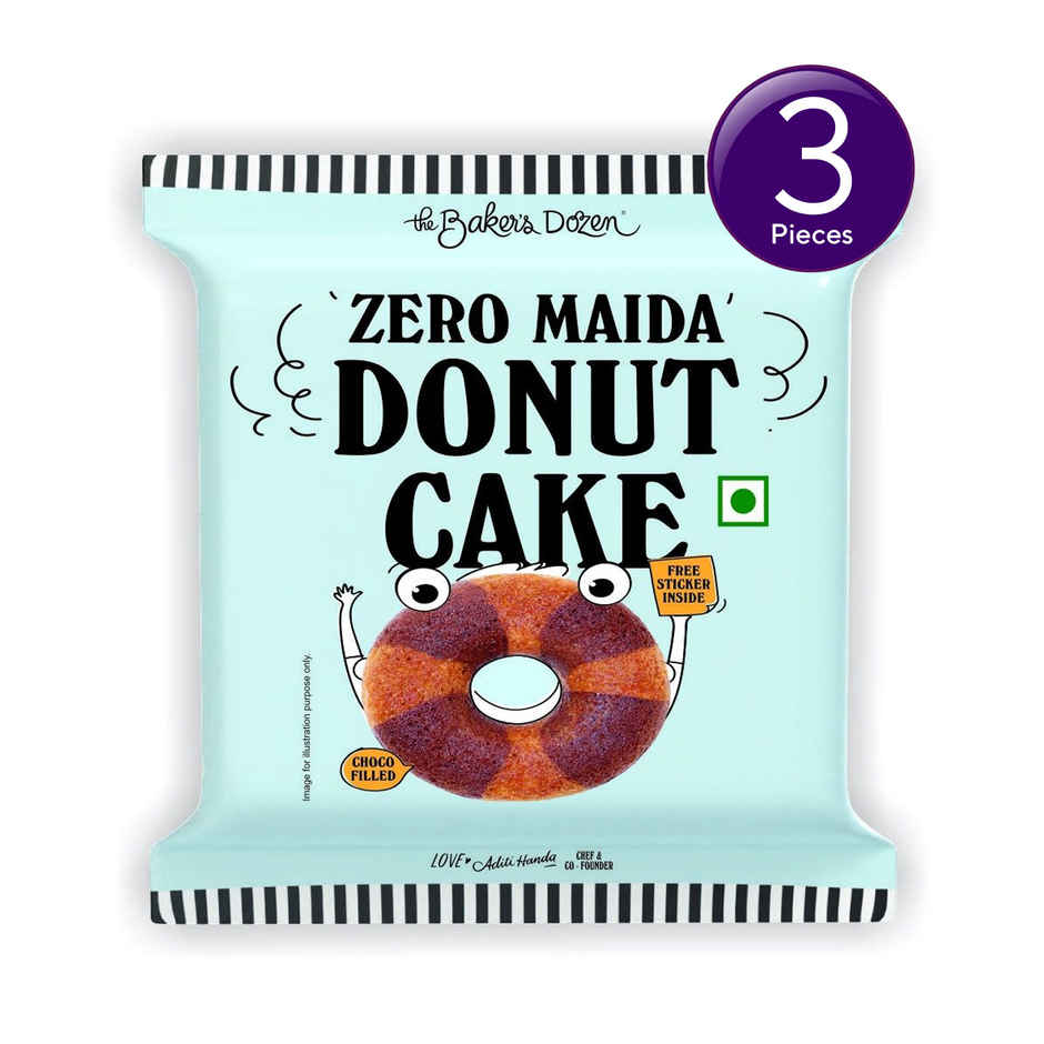 The Baker'S Dozen Zero Maida Donut Cake Combo  
