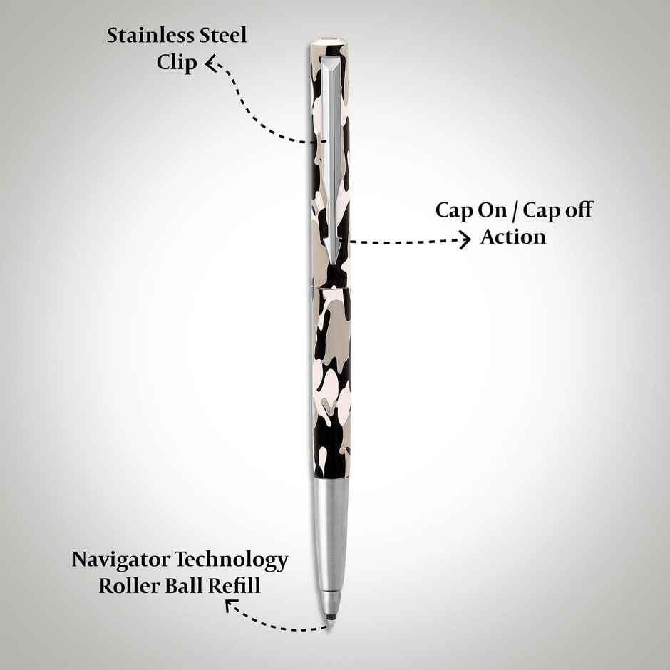 Parker Gift Set | Vector Camouflage Roller Ball Pen Gift Set | Ink Color Blue