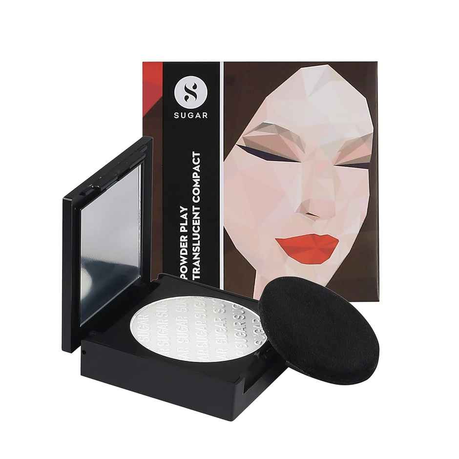 SUGAR Cosmetics Compact Powder - Translucent | Lightweight, Long Lasting and Oil Controlling