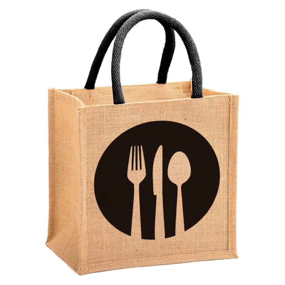 Kuber Industries Jute Eco-Friendly Shopping Bag with Zip & Handle for Daily Use (Brown)