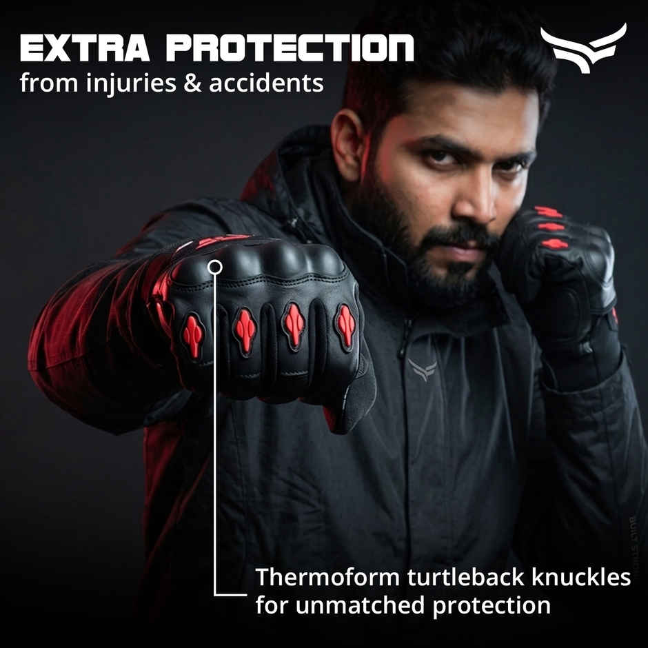 Xtrim Bike Riding Gloves | Black and Red | Medium)