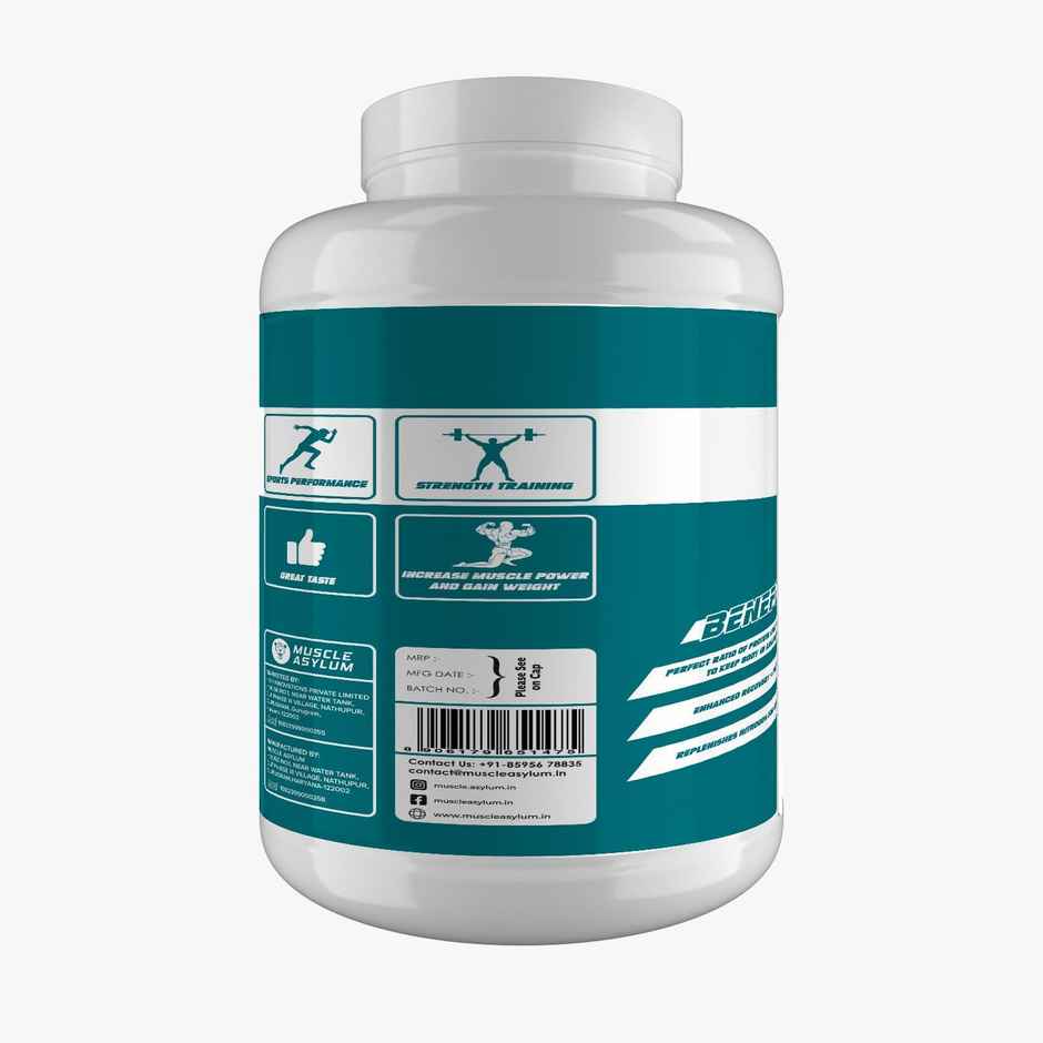 Muscle Asylum Muscle Mass Anabolic Gainer, 14G Protein, 48G Carbs, Calories Chocolate