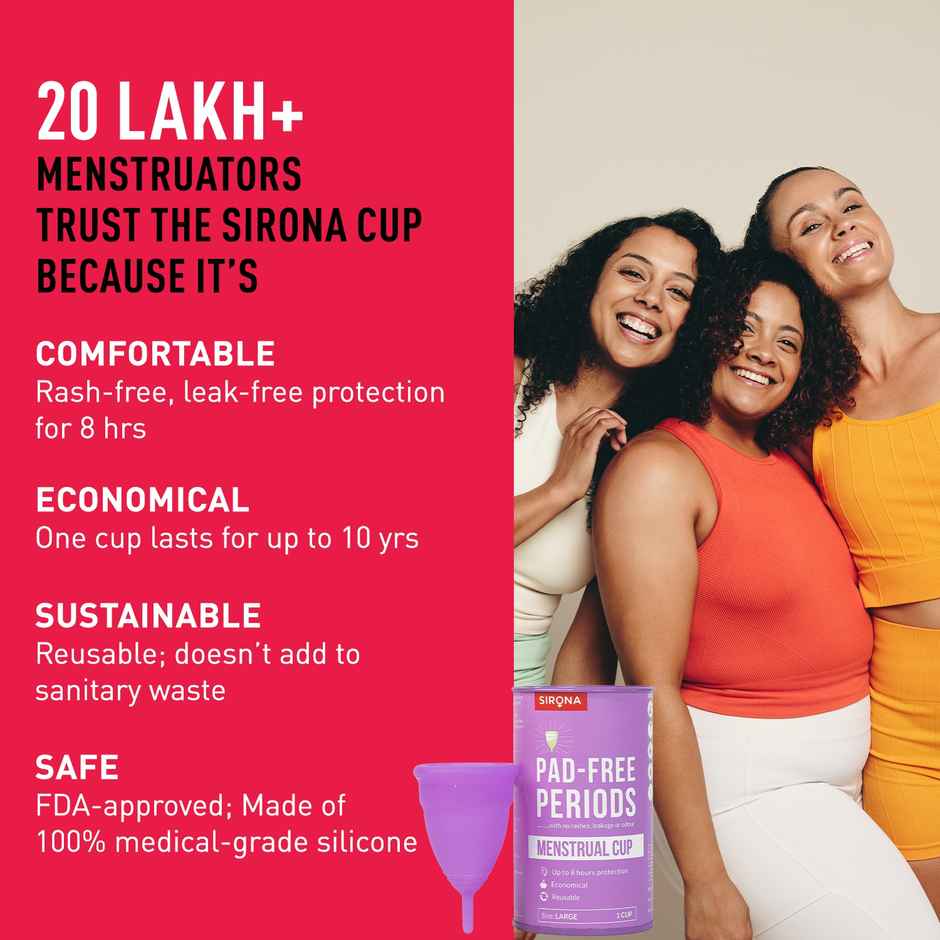Sirona Reusable Menstrual Cup Large