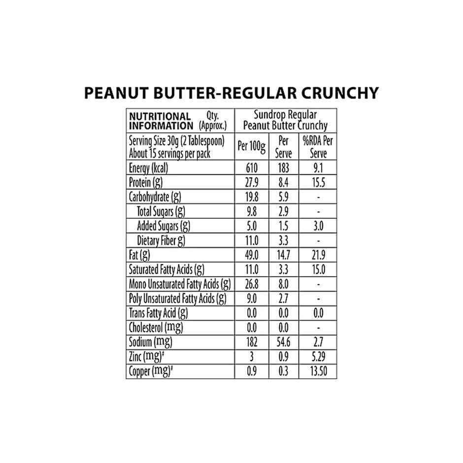 Sundrop Peanut Butter Crunchy